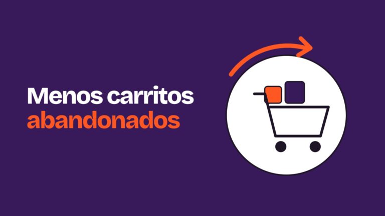 Ilustración de un carrito de compra con productos y una flecha de vuelta