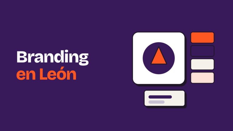 Ilustración de un logotipo con muestras de color y una tarjeta