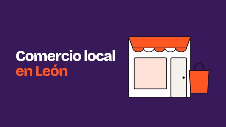 Ilustración de un escaparate de tienda con un toldo y una bolsa de compra