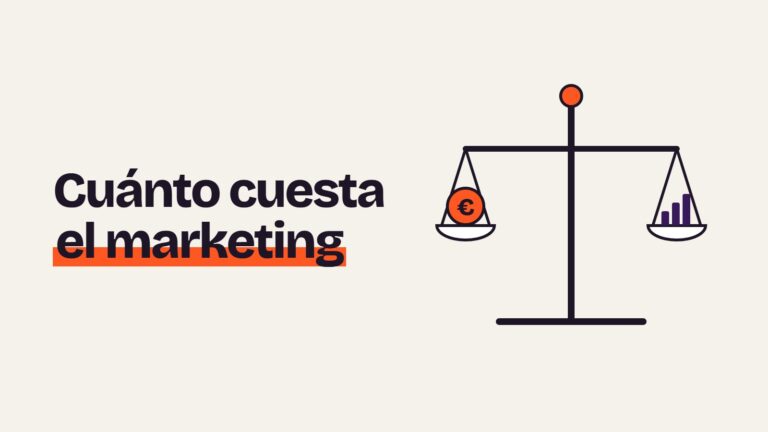 Ilustración de una balanza con una moneda y un gráfico de crecimiento