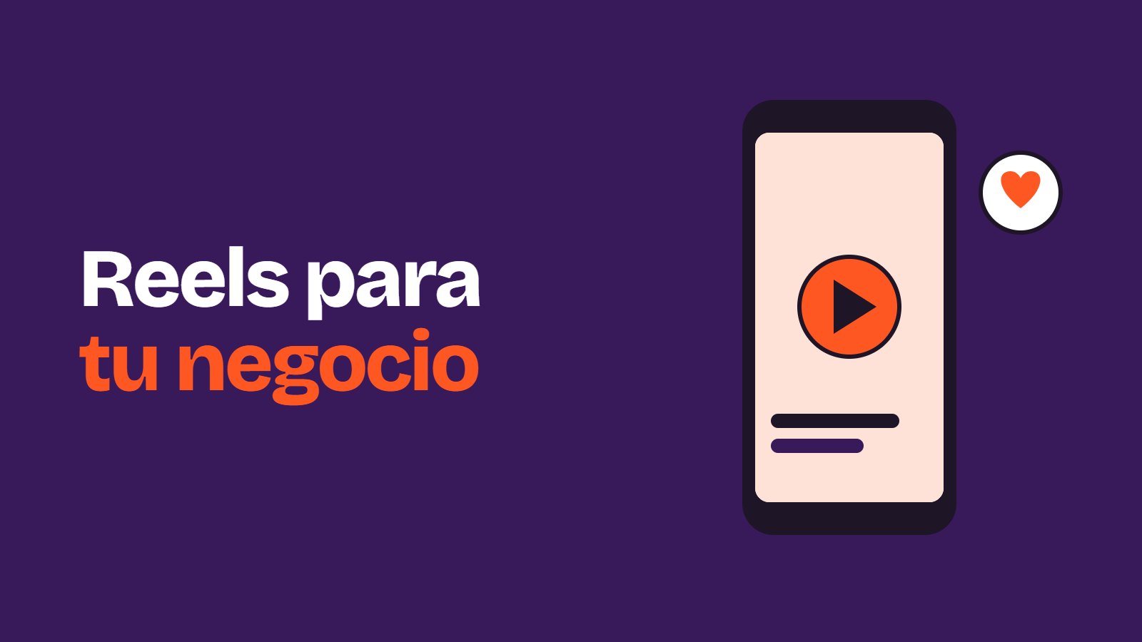 Ilustración de un móvil en vertical grabando con un botón de reproducción